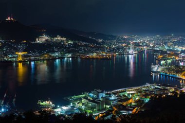 Nagasaki City Japonya geceleri