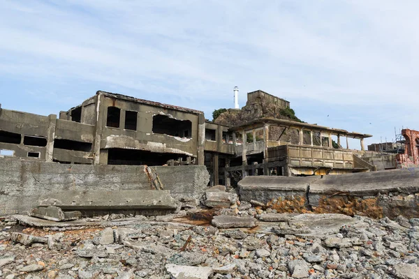 Ilha de batalha na cidade de Nagasaki — Fotografia de Stock