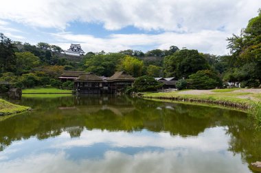 Japonca Nagahama Kalesi ve Bahçe