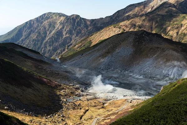 Inferno de lama em Tateyama — Fotografia de Stock