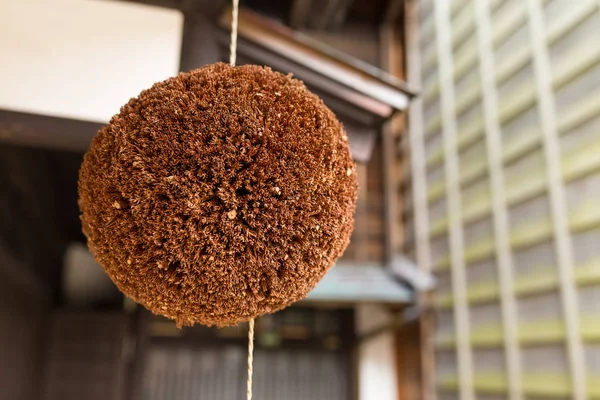 Cedar ball in Japanese wine house — Stock Photo, Image