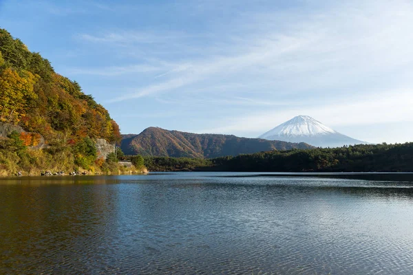 Fujisan and Lake Saiko in Japan — Stock Photo, Image