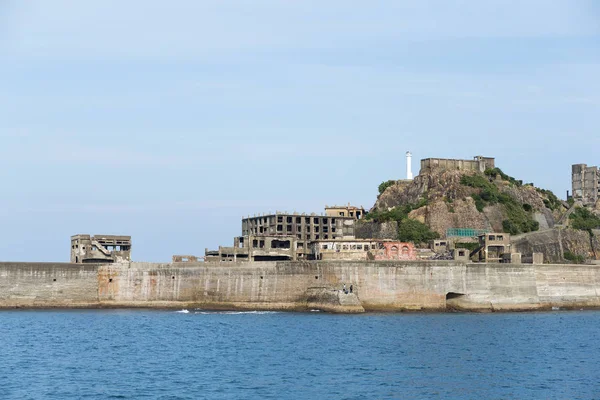 Ilha Gunkanjima na cidade de Nagasaki — Fotografia de Stock