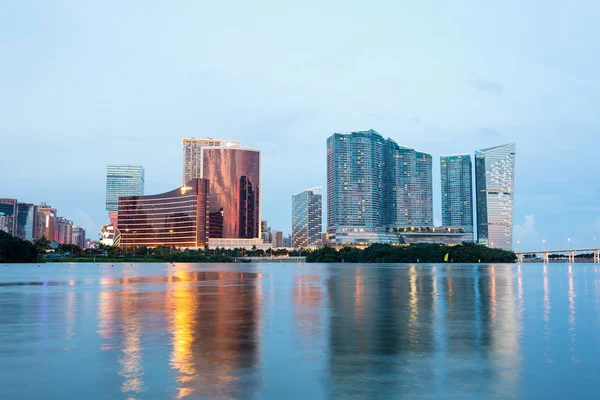 Macao city na večer — Stock fotografie