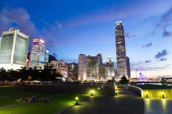 Hong kong ciudad por la noche —  Fotos de Stock