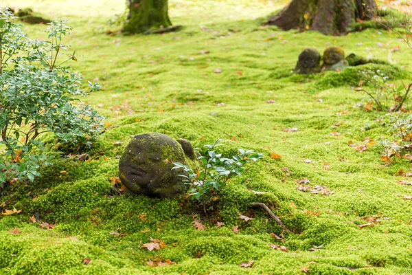 Bedårande staty i japanska tempel — Stockfoto