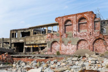Nagasaki terk edilmiş Hashima'da Adası