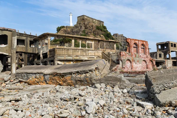 Övergivna Hashima Island i Japan — Stockfoto