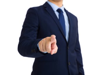 İşadamı parmak işaret açık