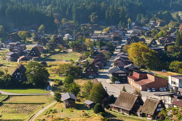 Shirakawago χωριό στην Ιαπωνία — Φωτογραφία Αρχείου