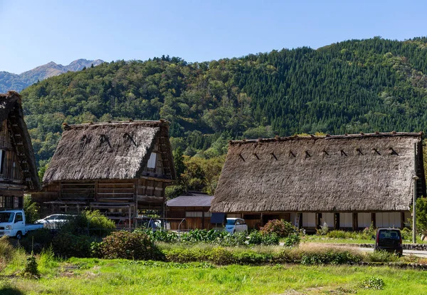 Japonés Shirakawago viejo pueblo — Foto de Stock