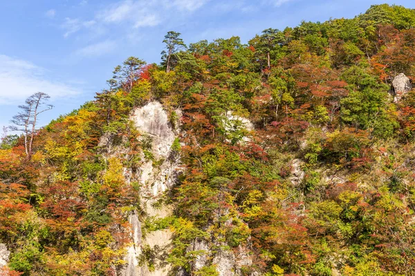 Naruko canyon v podzimní sezóně v Japonsku — Stock fotografie