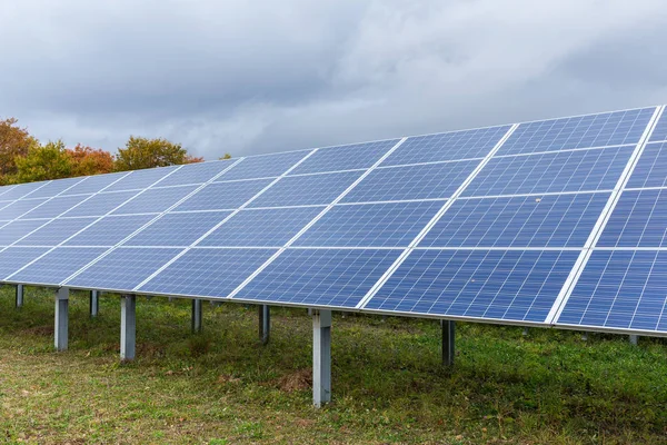 Solar power panel plant — Stock Photo, Image