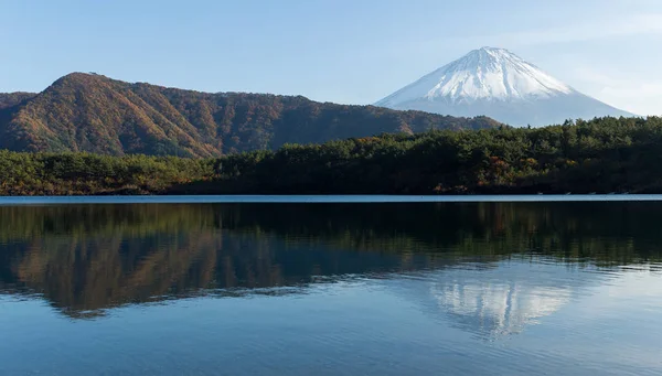 Monte Fuji e lago Saiko — Fotografia de Stock