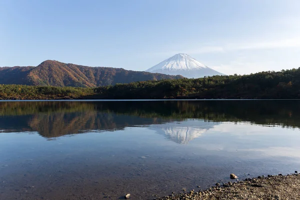 Monte Fuji e lago Saiko — Fotografia de Stock