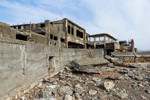Εγκαταλελειμμένο νησί θωρηκτό στην Ιαπωνία — Φωτογραφία Αρχείου