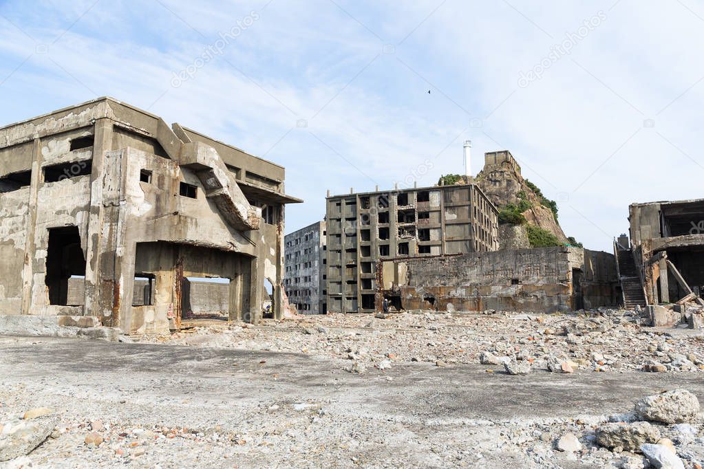 Abandoned Battleship island in Nagasaki