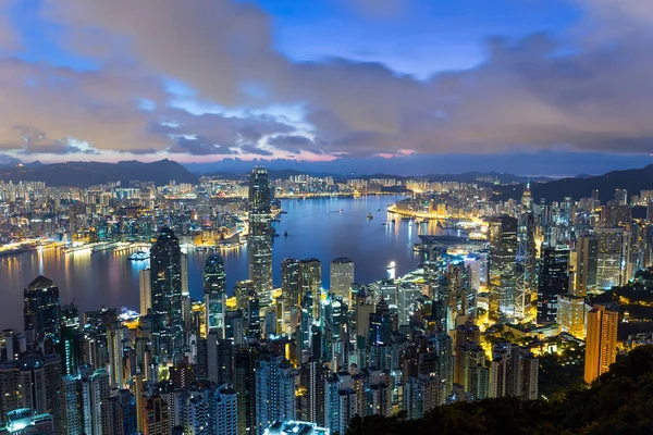 Hong Kong city at morning — Stock Photo, Image