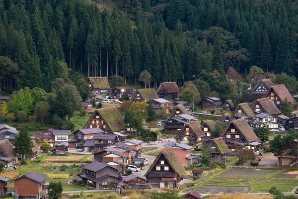Traditioneel Shirakawago dorp in Japan — Stockfoto