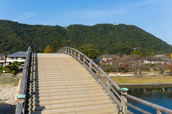 Ponte Kintaikyo nella città di Iwakuni — Foto Stock