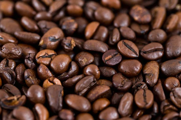 Смажений фон з кавових зерен — стокове фото