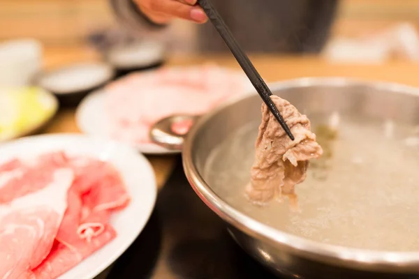 Hot Pot in japanischem Restaurant — Stockfoto