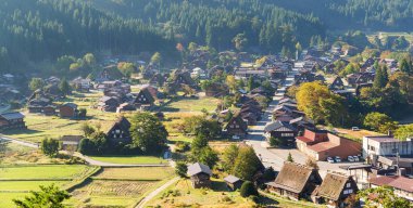 Geleneksel Japon Shirakawago Köyü 