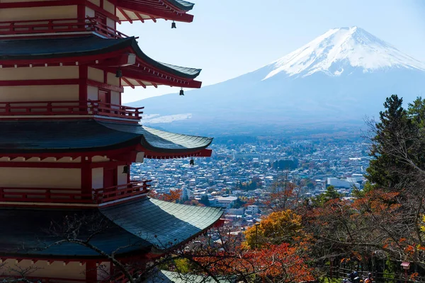 Monte Fuji e Chureito Pagoda — Fotografia de Stock