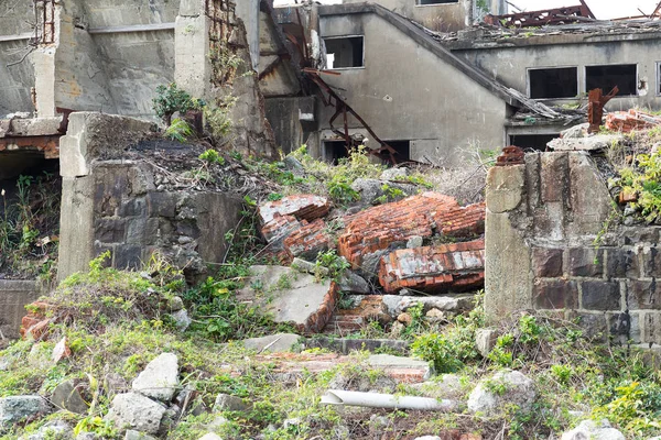 Hashima Island med ruiner i Japan — Stockfoto