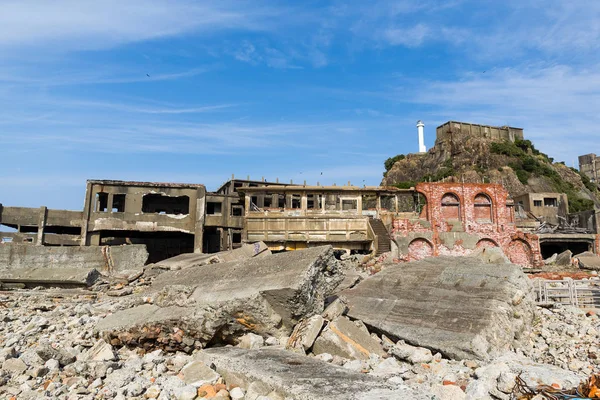 Ilha de batalha na cidade de Nagasaki — Fotografia de Stock