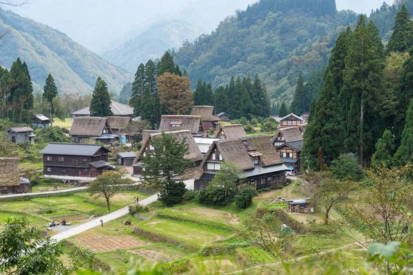 Японський Shirakawago село — стокове фото