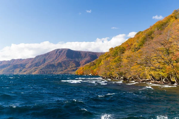 Sjön Towada på höstsäsongen — Stockfoto