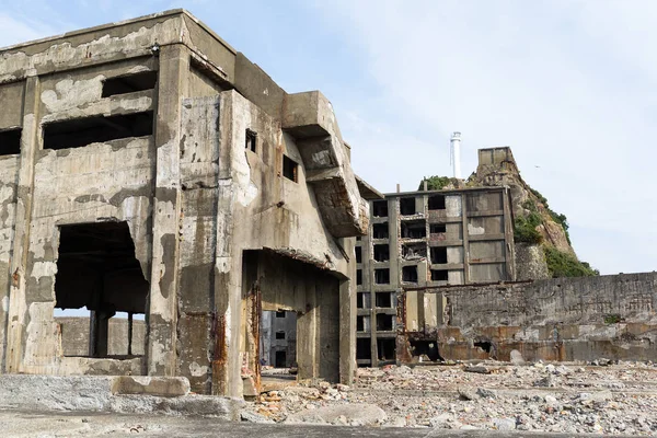 Isla del acorazado en la ciudad de Nagasaki — Foto de Stock