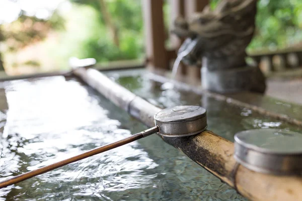 Fonte de água de bambu — Fotografia de Stock
