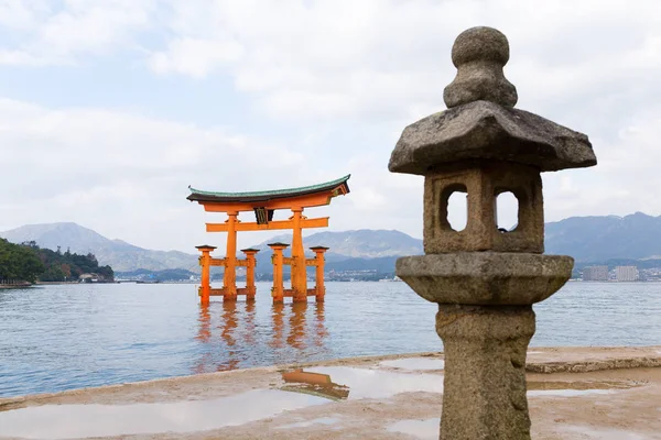 在日本严岛神社 — 图库照片