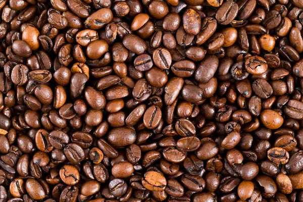 Textura de grão de café torrado — Fotografia de Stock