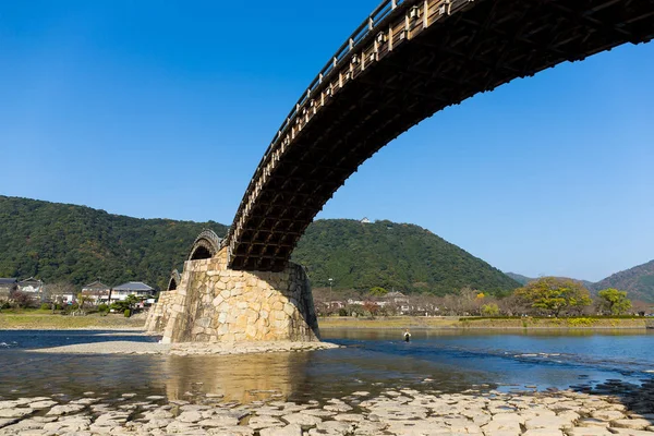 Fából készült Kintai-híd — Stock Fotó