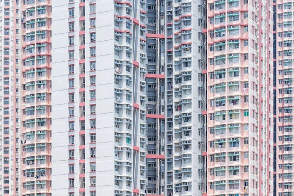 Fasáda budovy v Hong Kongu — Stock fotografie