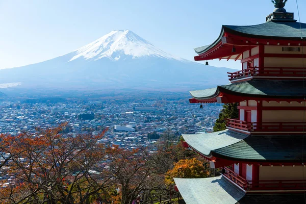 Mt. Fuji com Chureito Pagoda — Fotografia de Stock