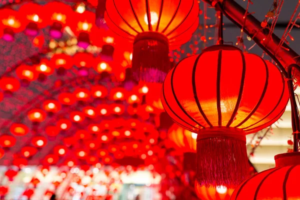 Kırmızı Çin fenerleri. — Stok fotoğraf