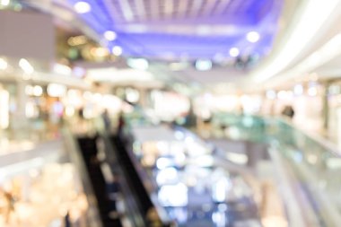 Soyut bokeh ve bulanıklık alışveriş merkezi 