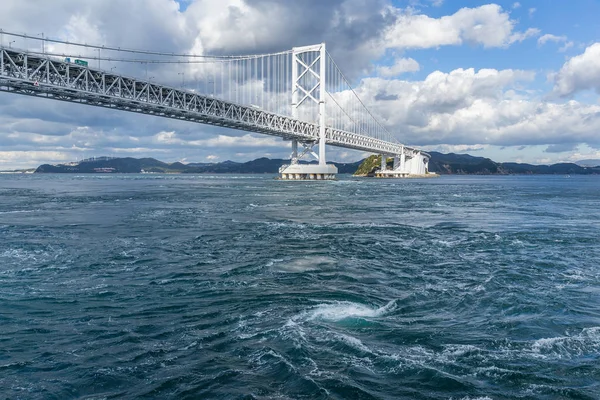 Onaruto Bridge and Whirlpools in Japan — Stock Photo, Image