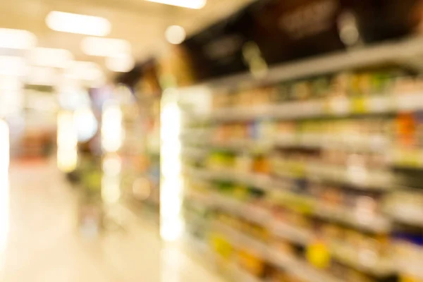 Supermarkt wazig achtergrond met bokeh — Stockfoto