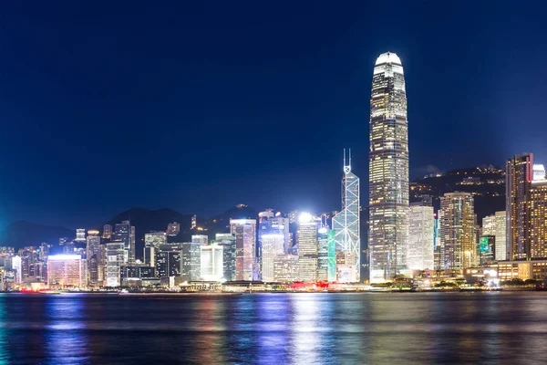 Hong Kong pe timp de noapte — Fotografie, imagine de stoc