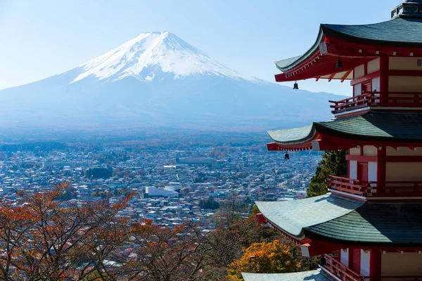 Chureito Pagoda and mountain Fujisan — Stock Photo, Image