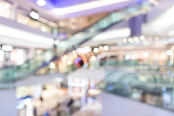 Shopping mall blur background with bokeh — Stock Photo, Image