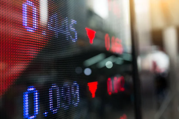 Екран цін на фондовий ринок — стокове фото