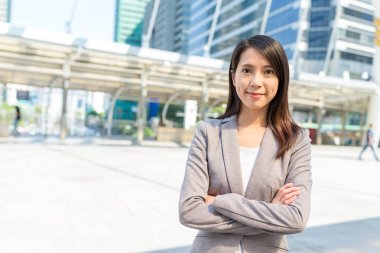 Kendine güvenen işkadını portre