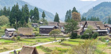 Geleneksel Shirakawago Köyü 