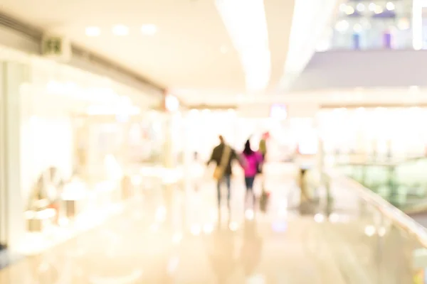 Abstract blur and bokeh shopping center — Stock Photo, Image